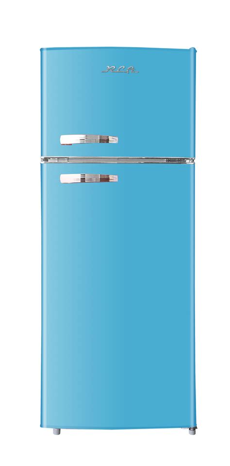 Buy Rca 10 Cu Ft Top Freezer Apartment Size Retro Refrigerator Blue Rfr1055 Online At