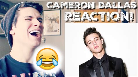 cameron dallas vine compilation reaction youtube