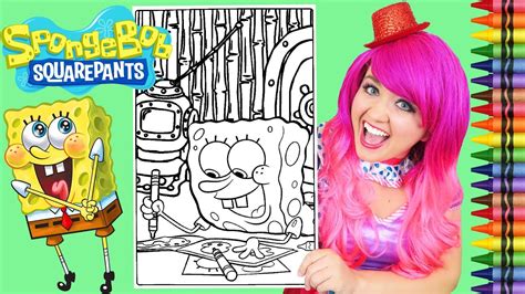 I had so much fun coloring in this giant coloring book and watching my picture come to life! Coloring SpongeBob Squarepants Drawing GIANT Coloring Book ...