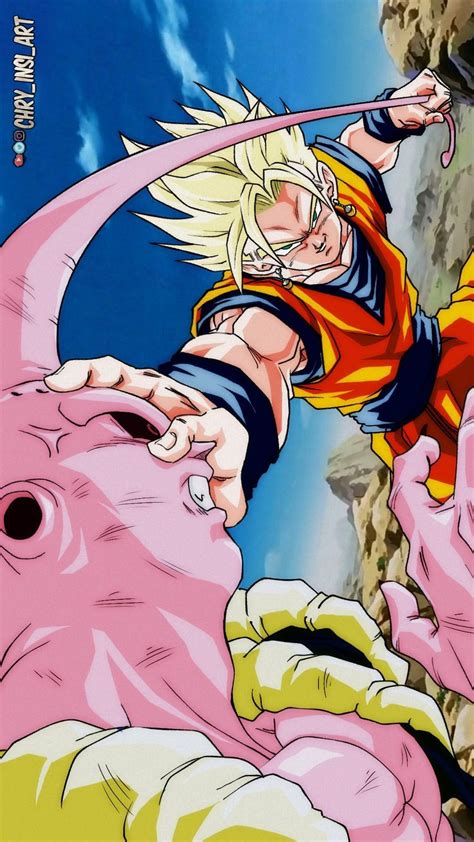 Super Gokhan Gohan And Goku Fusion Vs Buu Gotenks Fanart By Chry