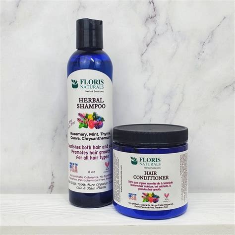 Natural Shampoo And Conditioner Set Organic No Chemical Herbal Etsy