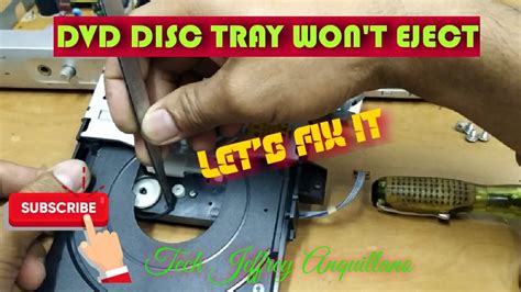 How To Repair Dvd Disc Tray Wont Open Paano Ayusin And Ayaw Lumabas