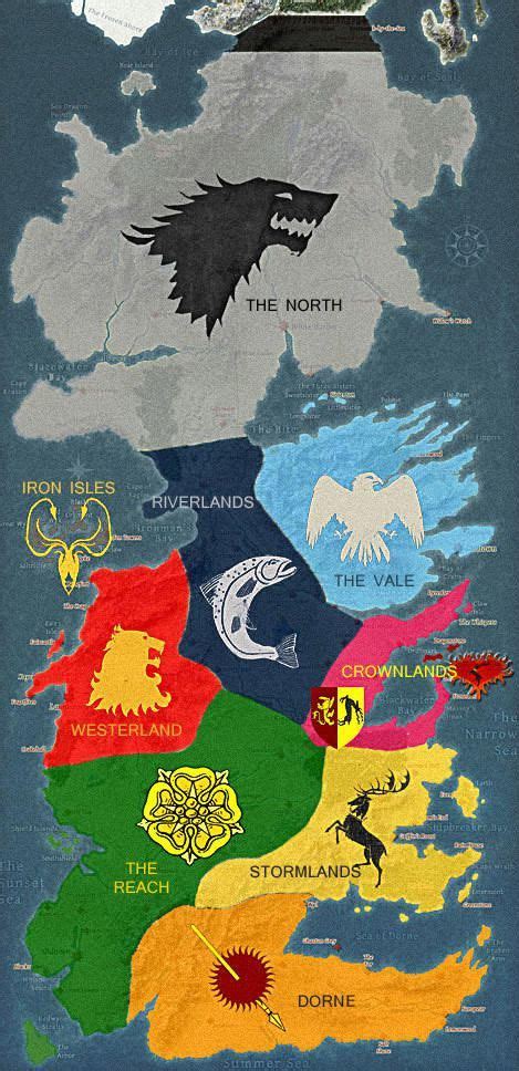 Map Of Territories In Game Of Thronesjust Started Watching The First