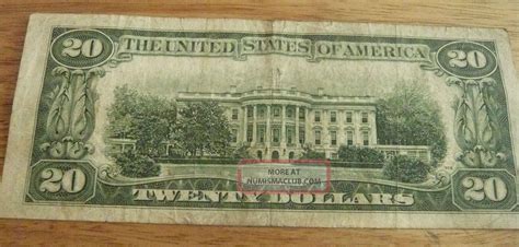 1950 C Andrew Jackson 20 Dollar Bill Federal Note Us Currency Small Twenty