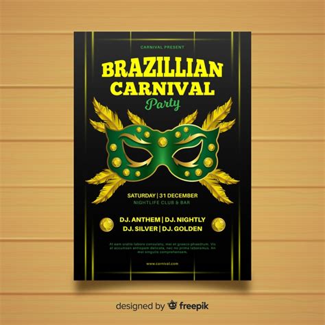 Free Brazilian Carnival Party Flyer Nohat Cc