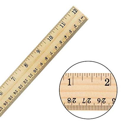 Lovestown 60 Packs Wood Rulers2 Scale 30cm And 12inch Student Rulers