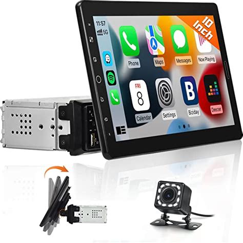 Hikity Inch Detachable Touch Screen Car Stereo Single Din With Built In Apple Carplay Car