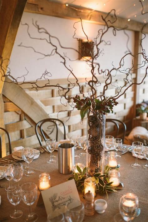 10 Fabulous Winter Rustic Centerpieces Wedding Table