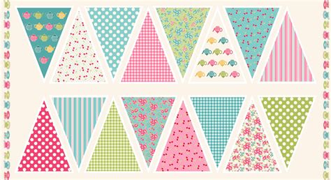 Here you'll find free print templates, flyers, posters, brochures, business cards, photo albums, portfolios, wedding invitations, food menus, magazines. Tea Party Bunting | Needlecraft