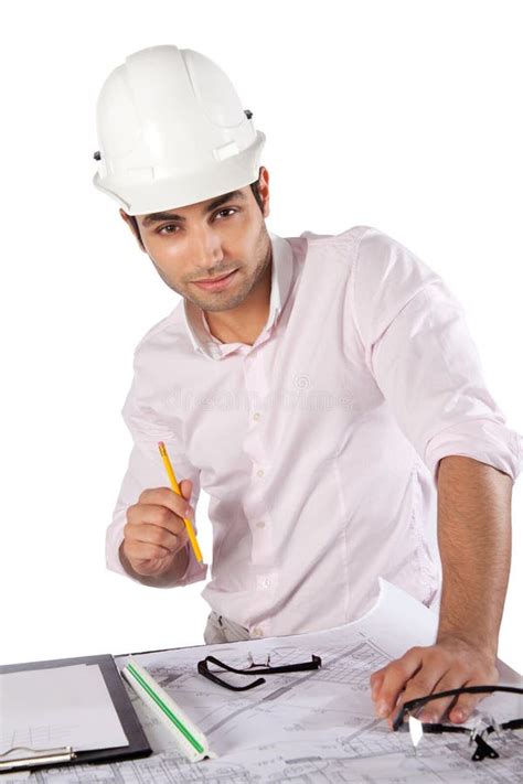 Young Architect At Work Stock Photo Image Of Business 35919172