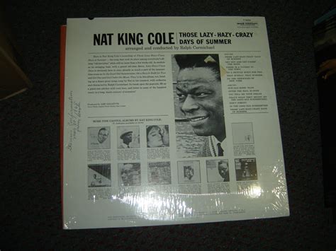 Nat King Cole Those Lazy Hazy Crazy Days Of Summer 1963 Usa Mono Origlp Sw E Ebay