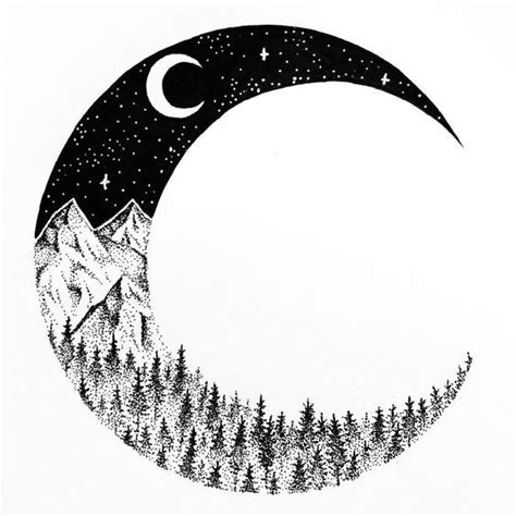 Crescent Moon Drawing Free Download On Clipartmag