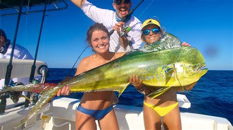 Florida Keys Mahi Fishing She Caught A MONSTER YouTube