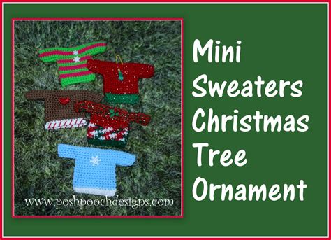 Posh Pooch Designs Christmas Tree Ornaments Crochet Pattern