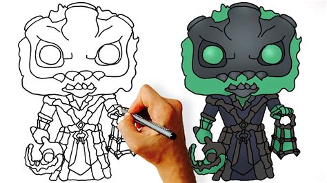 How To Draw Thresh Chibi League Of Legends Step By Step Drawing
