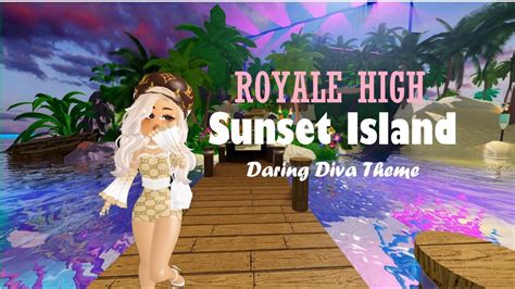Royale High Sunset Island Daring Diva Theme Idea Youtube