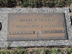 Hazel Ruth Pitts Harris 1923 2002 Memorial Find A Grave