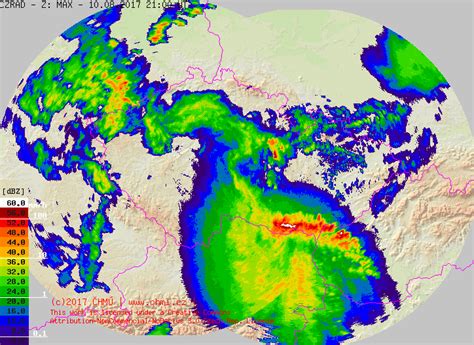 Radar zobrazuje místa, na kterých se vyskytují srážky (přeháňky, bouřky, trvalé srážky). Zajímavosti z meteorologie V: Jak radary sledují počasí