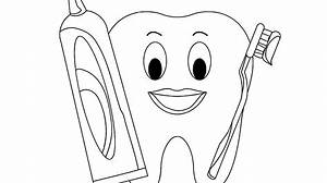 Zähne Putzen Ausmalbild Vorlagen zum Ausmalen gratis ausdrucken