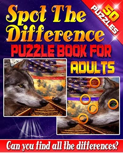 Download Free Spot The Difference Puzzle Book For Adults 50