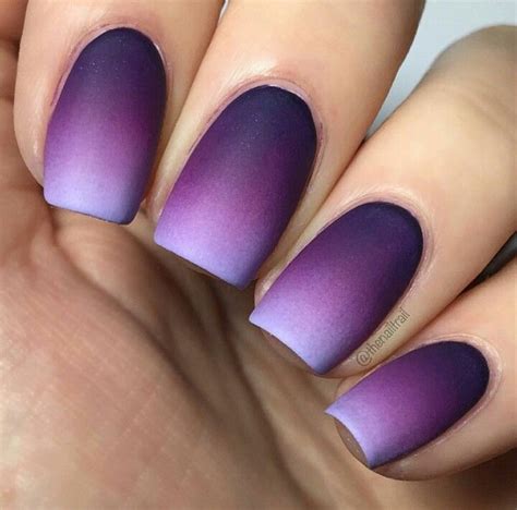 Purple Purple Nail Art Nail Art Ombre Purple Ombre Nails Violet