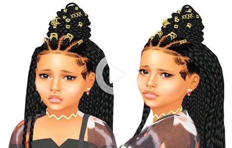 Sims 4 Black Hair Sims Hair Sims 4 Cc Kids Clothing