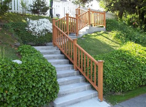 Of outdoor stairs washington concrete steps products from global outdoor stair railing on pinterest porch railing. Three Guys Construction: Broom Finish Steps with Landing ...