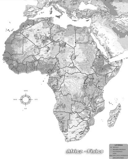 Sint Tico Imagen De Fondo Mapa De Africa Blanco Y Negro Cena Hermosa