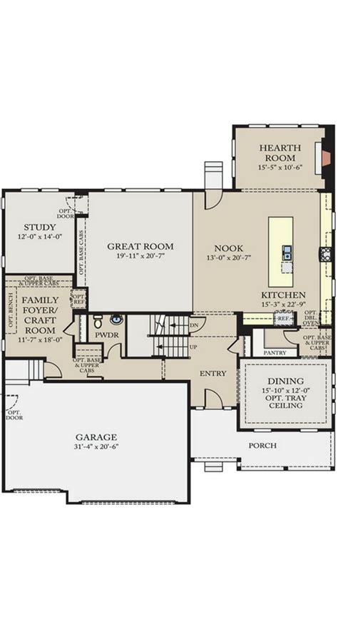 Our home floor plans are designed on a grid system that runs both horizontally and vertically. CalAtlantic Homes 6A05 Plan in Anthem | New Homes ...