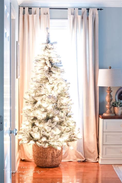 Diy Christmas Tree Basket The Turquoise Home