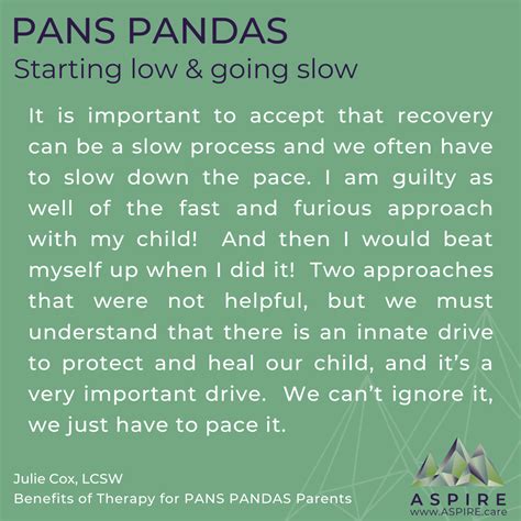 Pans Pandas Parents And Therapy Aspire