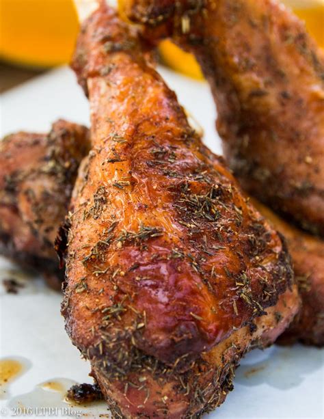 these meaty turkey legs are fun to carry around and are perfect for a summer outdoor event