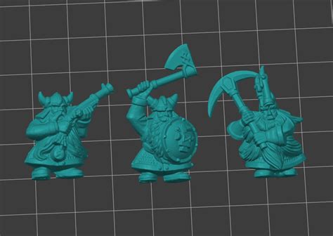 3d File Ffr Small Hairy Angry Gents War For Cranium Ridge Warriors
