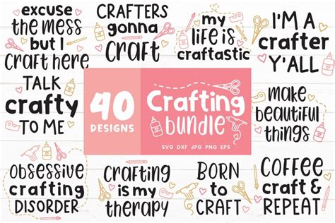Crafting Svg Bundle | Crafter Svg | Crafty Svg Cut File (1145842