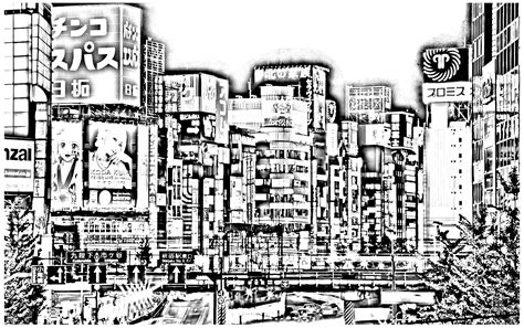 To Print Tokyo Japan Adult Coloring Pages