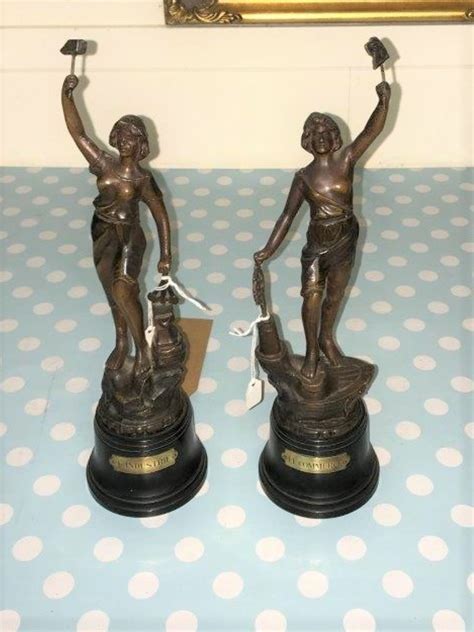 Pair French Spelter Figures - Bruce of Ballater