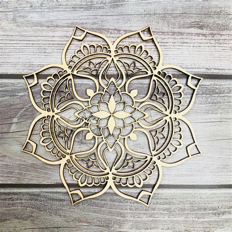 Geometric Laser Cut Wooden Wall Art Various Free