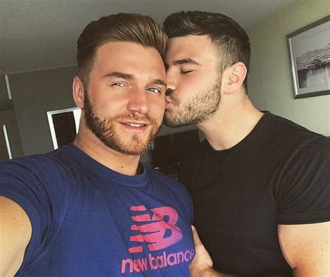 Male Beauty Kissing Couples Cute Gay Couples Thing Beard No Mustache Perfect Man Perfect