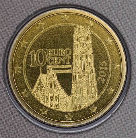 Austria 10 Cent Coin 2015 Euro Coinstv The Online Eurocoins Catalogue