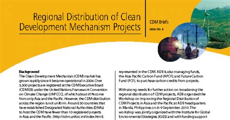 Regional Distribution Of Clean Development Mechanism Projects Asian