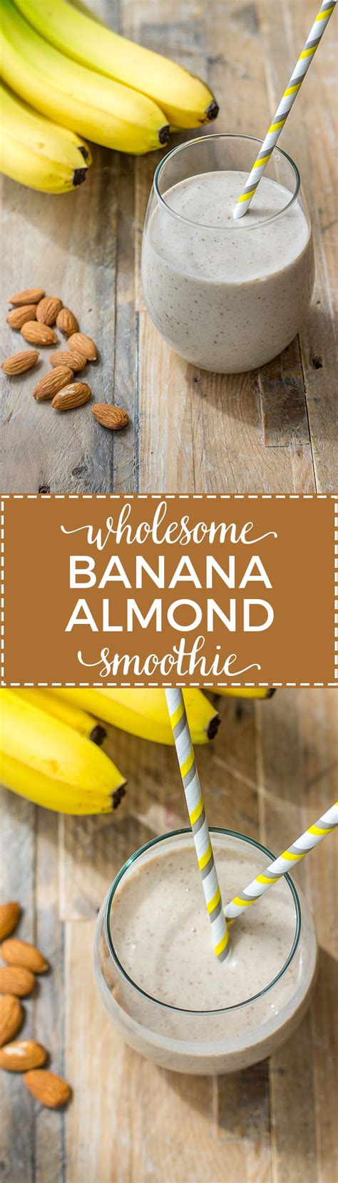 Wholesome Banana Almond Milk Smoothie | Recipe | Flaxseed ...