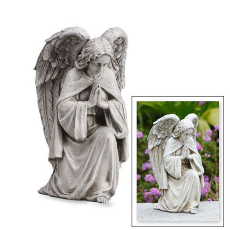Angel Praying Memorial Garden Statue For Home Or Grave Beattitudes