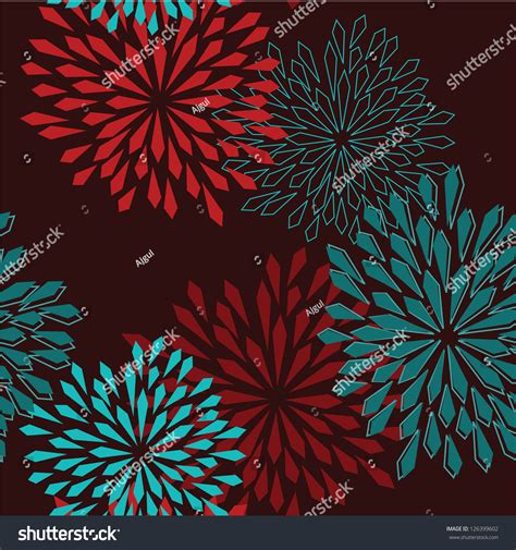 Trendy modern floral pattern design seamless background shutterstock. Abstract Floral Background. Seamless Pattern With Trendy ...