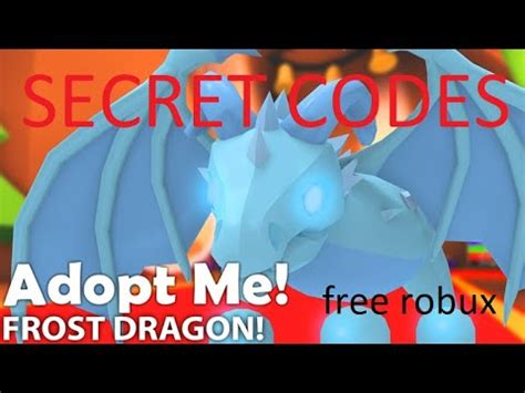 Attempting any alternative simply will not work. Adopt me! free frost dragon CODES 2020 legendary pets ...