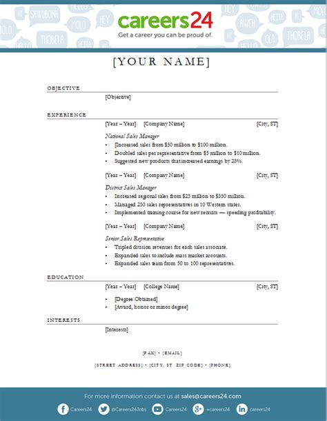 Here's a free cv example made using our resume and cv creator. Another 4 free downloadable CV templates for South African ...