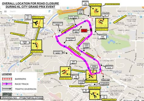 Like all other historical urban centres, the capital city of malaysia, kuala lumpur, contains a number of current and old roads and streets across the city. KL Grand Prix August 7 - 9, 2015 - Detailed Road Closure ...