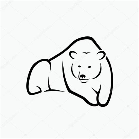 Bear Lying Down ⬇ Vector Image By © Ipetrovic Vector Stock 67593275