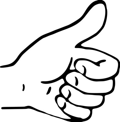 Hand Drawn Vector Thumbs Up Thumb Clipart Vector Like Gesture Png