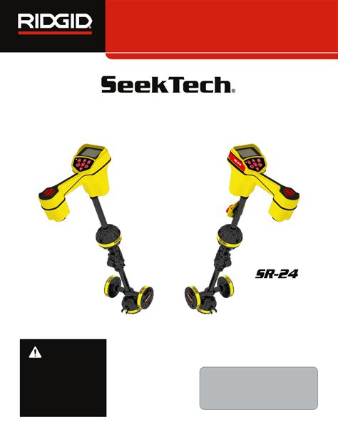 Mode D Emploi Ridgid Seektech Sr Des Pages