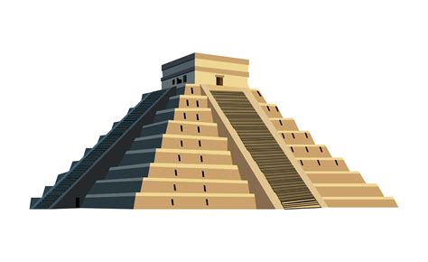Mayan Pyramids Drawing
